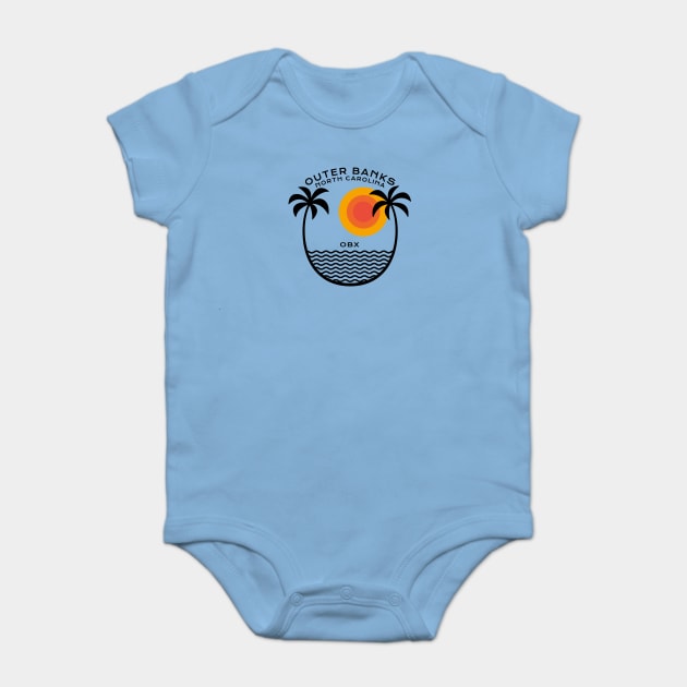 Outer Banks Sunrise Over the Palms Baby Bodysuit by BackintheDayShirts